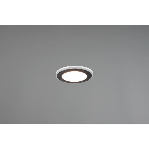 Wpustowa lampa sufitowa AURA 652310132 LED 5W 3000K okrągły czarny