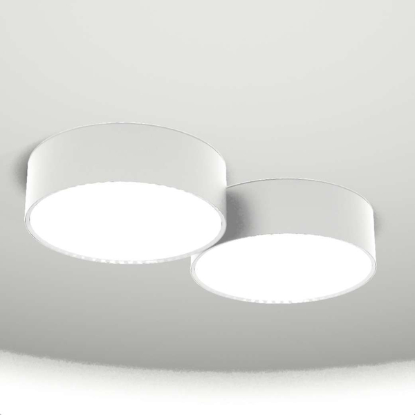 Plafon LAMPA sufitowa ZAMA 7039 Shilo natynkowa  OPRAWA okrągła biała