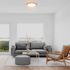 Plafon Maze ABR-PLO-OCED-40W Abruzzo LED 40W 3000-6000K drewniany biały