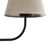 Klasyczny kinkiet do sypilani Chicago 4186 TK Lighting lniany abażur czarny