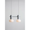 Minimalistyczna lampa wisząca Flo 2 Grey 7000H22_S szara
