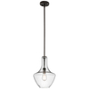 Szklana lampa wisząca Everly KL-EVERLY-P-S-OZ brązowy przezroczysty