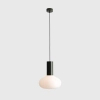 Skandynawska lampa wisząca Flo Moss M 7000G26_M owalna zielona