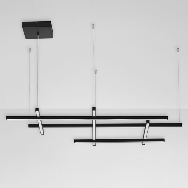 Wisząca lampa ledowa TUMBES LE44473 LED 83W 3000K metalowa czarna