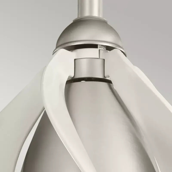 Sufitowy wiatrak z lampą LED Terna nikiel KLF-TERNA-15-BN 10W 4000K z pilotem