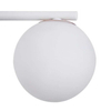 Kinkiet LAMPA ścienna GAMA 33195 Sigma loftowa OPRAWA szklana kula ball na wysięgniku biała
