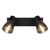Sufitowa lampa ruchoma Claude 54307-2 czarna przydymiona