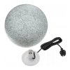 Zewnętrzna lampa kula Stone szara SLP8305+SLP8343 1xE27 IP44 betonowa