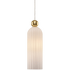 Wisząca lampa Antic MOD302PL-01W szklana biała złota