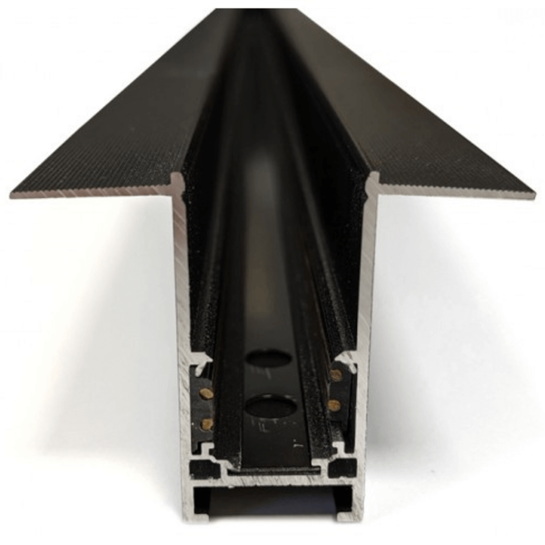 Magnetyczny profil z zaślepkami Track Magnetic Alfa AZ4865 2m czarny