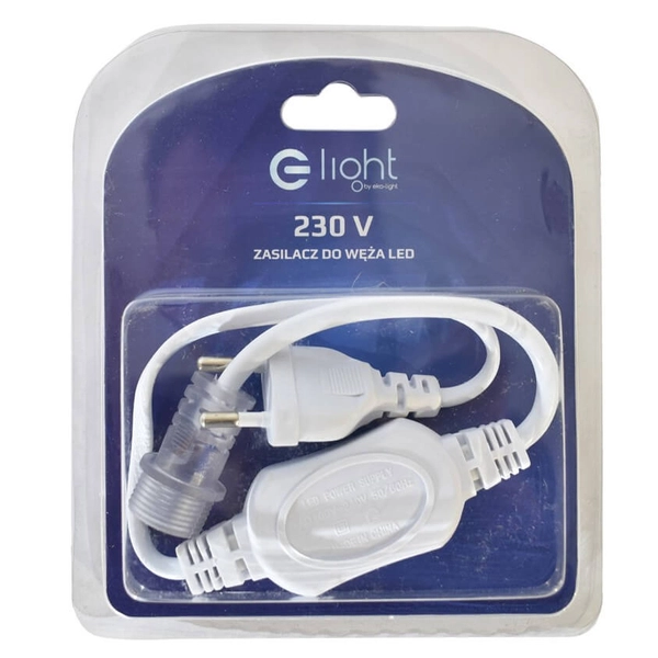 Przewód zasilający do węża LED EKW614 Eko-light biały