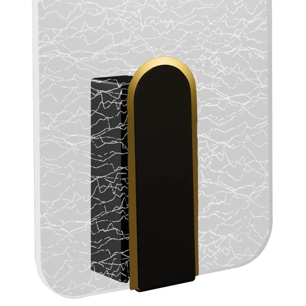 Jadalniana lampa ścienna MORIS 4181 Ideus LED 6W 4200K prostokątny czarny chrom