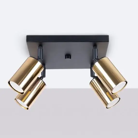 Plafon regulowany Winx SL.1386 Sollux do jadalni czarny złoty