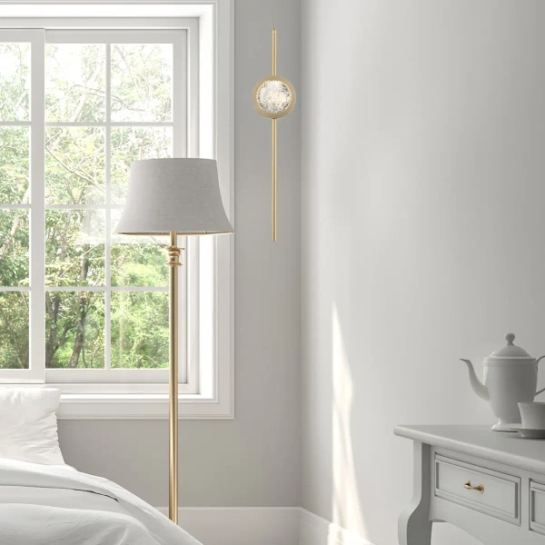 Wisząca lampa salonowa Barletta QN-BARLETTA-1P-BG LED 6W 3000K złoty