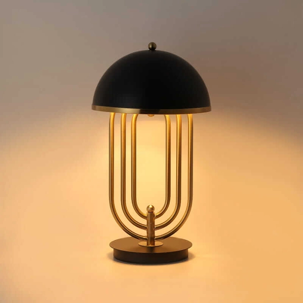 Biurkowa lampka Monza ABR-MONZA Abruzzo metalowa złota czarna