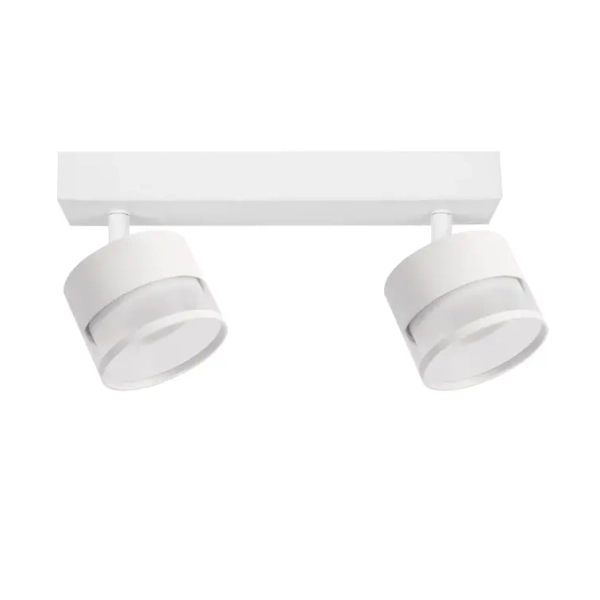 Sufitowa lampa podwójna Kendal LP-6331/2WS TR/WH z regulacją biała