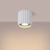 Metalowa lampa sufitowa AURA SL.1779 tubka ryflowana biała