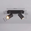 Regulowana lampa sufitowa MARLEY 802400232 czarna 2xGU10 IP20