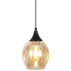 Szklana lampa wisząca Aspa 31-00583 Candellux do jadalni czarna brązowa