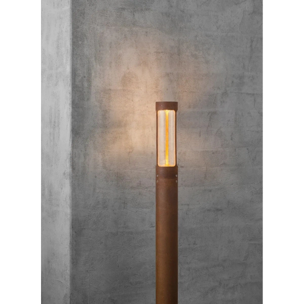 Ogrodowa lampa stojąca retro Helix 77499938 IP44 rdzawy
