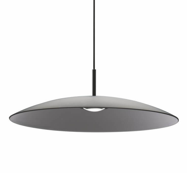 Wisząca lampa PECA LE44271 LED 17W 3000K kopuła szara czarna