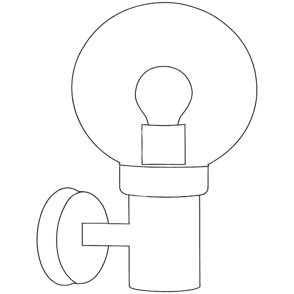 Industrialna LAMPA ścienna CARIS 106922 Markslojd modernistyczna OPRAWA elewacyjny KINKIET szklany kula ball IP44 czarny