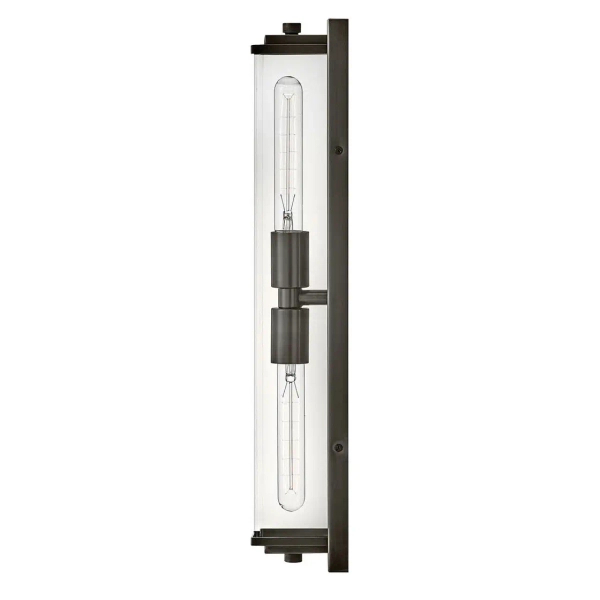 Lampa ścienna góra-dół Henri QN-HENRI-WB2-BX szklany IP44 czarny
