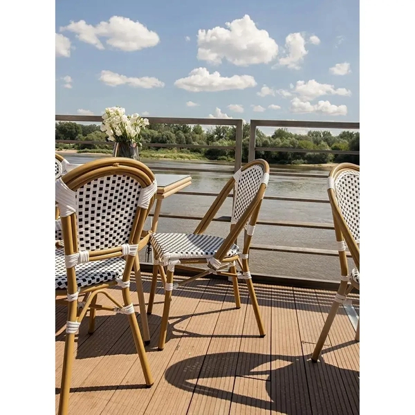 Ogrodowe krzesło CAFE KH1501100288 King Home na balkon białe