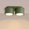 Plafon do salonu MODO oliwkowy SL.2463 2xGx53 metalowy downlight