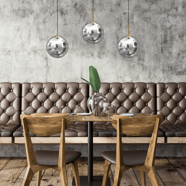 Lampa wisząca Reflex MLP8415 loftowe kule przydymione złote