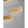 Lampa wisząca glamour OLEVIRA LE45146 LED 84W 3500K crystals złota