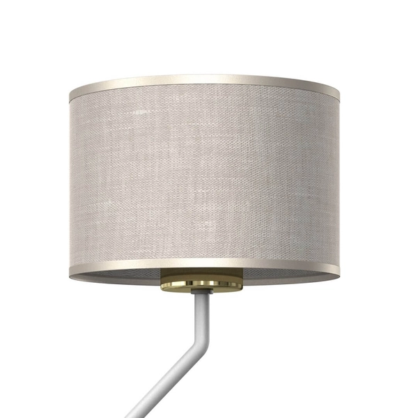 Ścienna lampa sypialniana Lino z regulacją klasyczna biała