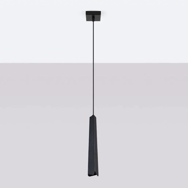 Lampa zwis do kuchni Prysm SL.1400 Sollux sopel tuba czarna