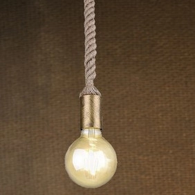 LAMPA wisząca ROPE 310100204 Trio metalowa OPRAWA marynistyczne liny patyna beżowe