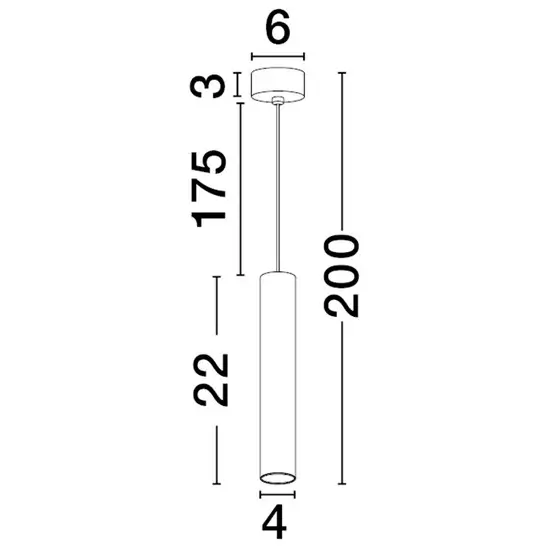 Minimalistyczna lampa wisząca VALLERO LE45636 sopel biały