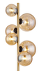 Lampa podłogowa Riha 56135-6S kule czarne bursztynowe