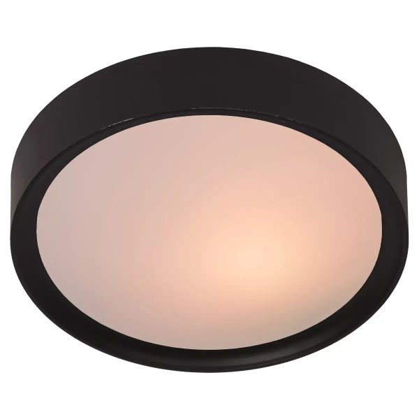 Kuchenny plafon Lex 08109/02/30 Lucide okrągły metalowy czarny
