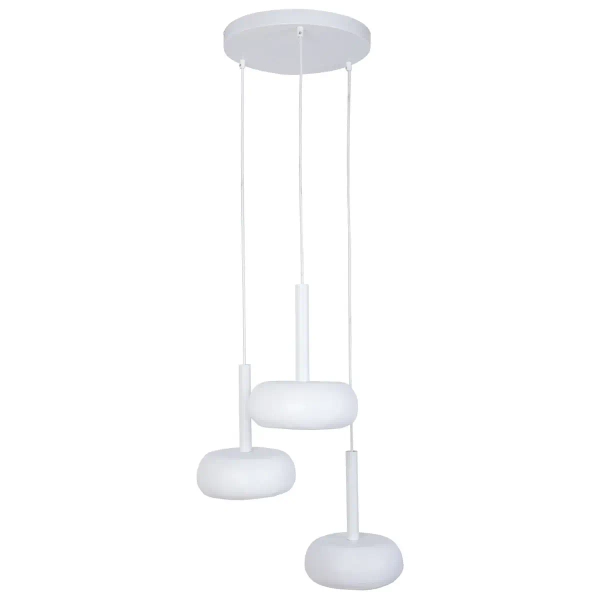 Minimalistyczna wisząca lampa Otto 3 41389 potrójna biała