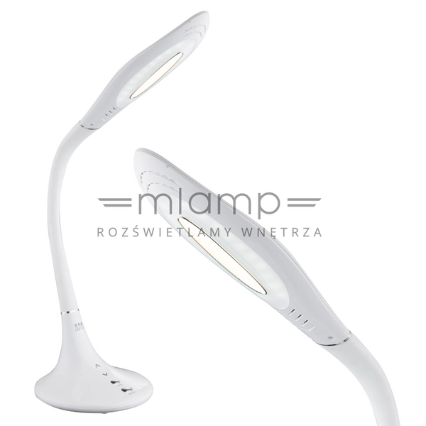 Stojąca LAMPKA biurkowa PATTAYA 58271 Globo regulowana LAMPA stołowa LED 10W biała