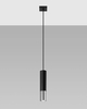Modernistyczna LAMPA wisząca SL.0940 metalowa OPRAWA loftowy ZWIS tuba czarna chrom