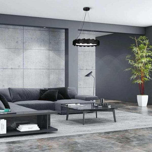 Geometryczna LAMPA wisząca SOHO ML6157 Milagro metalowa OPRAWA zwis LED 24W 3000K okrągły czarny