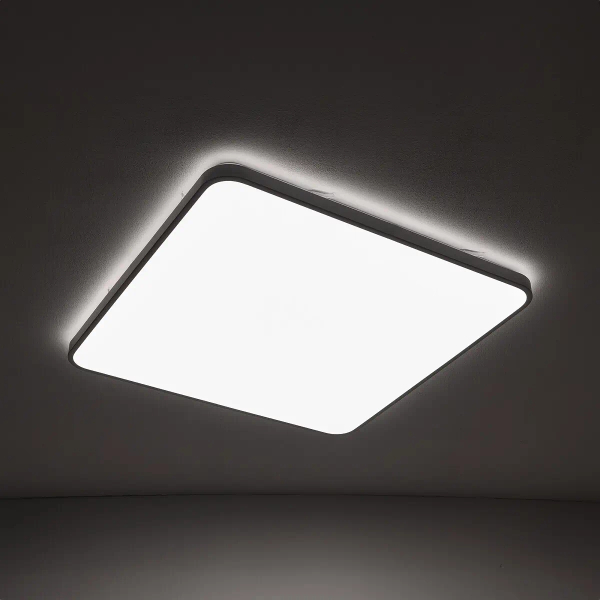 Plafon do salonu AGNES SQUARE 10993 LED 64W 3000K IP44 biały
