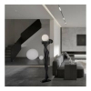Lampa stojąca rzeźba Human Moon MSE1501100337 Moosee szklana kula ball czarna