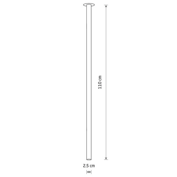 Wpuszczana lampa sufitowa Laser 10922 do kuchni tuba miedziana