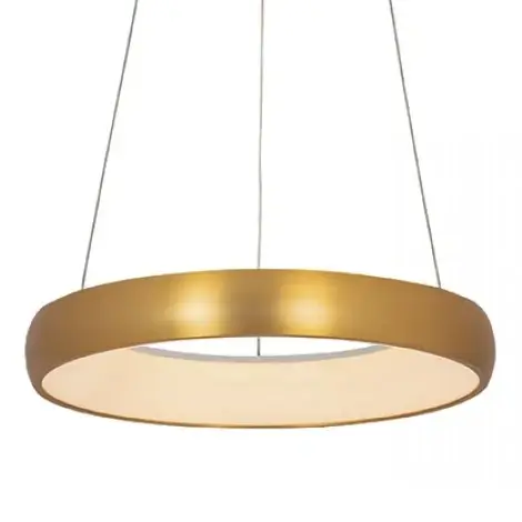 Regulowany żyrandol do salonu 2046 LED 32W 3000K ringowa złoty