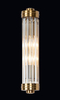 Kinkiet LAMPA ścienna FLORENCE W0240 Maxlight szklana OPRAWA okrągła glamour mosiądz przezroczysta