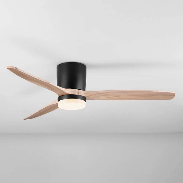 Lampowentylator sufitowy GUARAYOS LE44964 LED 18W 3000-6500K drewniany czarny