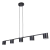 Żyrandol metalowy Mila 5 41345 do salonu tubki czarne