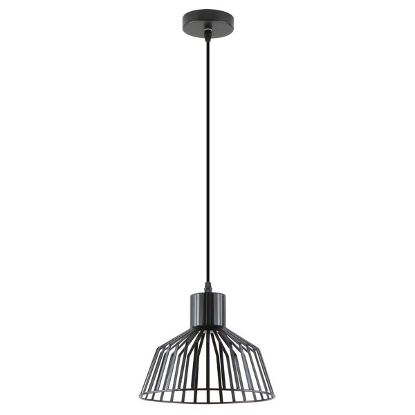 Druciana lampa wisząca Dolia A8078-BK Zumaline metalowa czarna