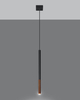 LAMPA wisząca SL.0888 metalowa OPRAWA okrągły ZWIS tuba czarna miedź